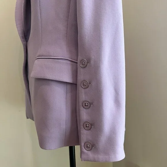 Veronica Beard Dickey Lavender Soft Lilac Purple Dickey Suit Blazer Pants Sz 14 - Picture 5 of 15